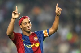 Ronaldinho played for Barcelona between 2003 and 2008. Photograph: Lluis Gene/AFP/Getty Images