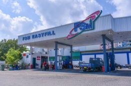 An FSM fuel shed in capital Male. PHOTO: HUSSAIN WAHEED/MIHAARU