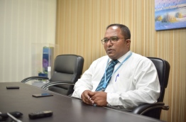 Dr Mohamed Shifan, the first local surgical oncologist of the Maldives, gives an interview to Mihaaru. PHOTO: HUSSAIN WAHEED/MIHAARU