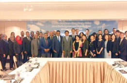 Delegations of Maldives, China and Hong Kong pose for picture at the FTA talks. FILE PHOTO/ECONOMIC MINISTRY