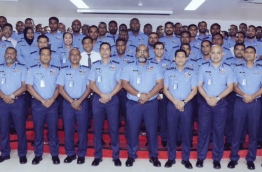 The leadership of Maldives Police Service. PHOTO/POLICE