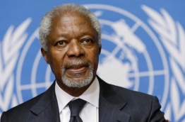 Kofi Annan, the former secretary general of the United Nations.