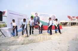 Ground breaking ceremony for MWSC's social housing project.