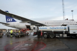 An aircraft being refulled at Stockholm's Arlanda Airport | Christine Olsson/TT
