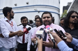 MP Abdulla Sinan - PHOTO : Hussein Waheed / MIHAARU