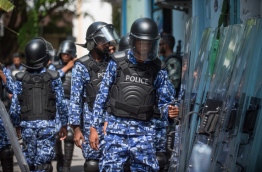 Police officers on duty during the SOE. PHOTO/MIHAARU