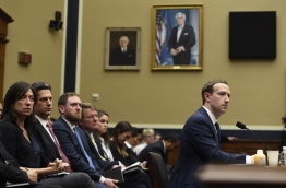 Facebook CEO and founder Mark Zuckerberg testifies during a US House Committee on Energy and Commerce hearing about Facebook on Capitol Hill in Washington, DC, April 11, 2018. / AFP PHOTO / SAUL LOEB