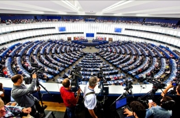 A meeting of the European Parliament. PHOTO/AFP