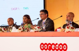 Board members of Ooredoo Maldives at the company's annual meeting in 2017. PHOTO/OOREDOO