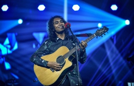 Olympus, May 8, 2018: Ismail Affan performs at the release of his new album, "Gen'bendhen". PHOTO: NISHAN ALI/MIHAARU