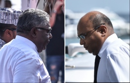R to L: Former Chief Justice Abdulla Saeed and Judge Ali Hameed
