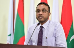 Former President of Anti-Corruption Commission Hassan Luthfee. He submitted a letter to Criminal Court claiming that he was intimidated and enforced by the state to testify in the court case against former Legal Affairs Minister at the President's Office Aishath Azima Shakoor. PHOTO: MIHAARU.