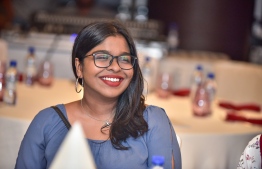 Hotel Jen, May 15, 2018: A journalist of The Edition pictured at the launching ceremony. PHOTO: NISHAN ALI