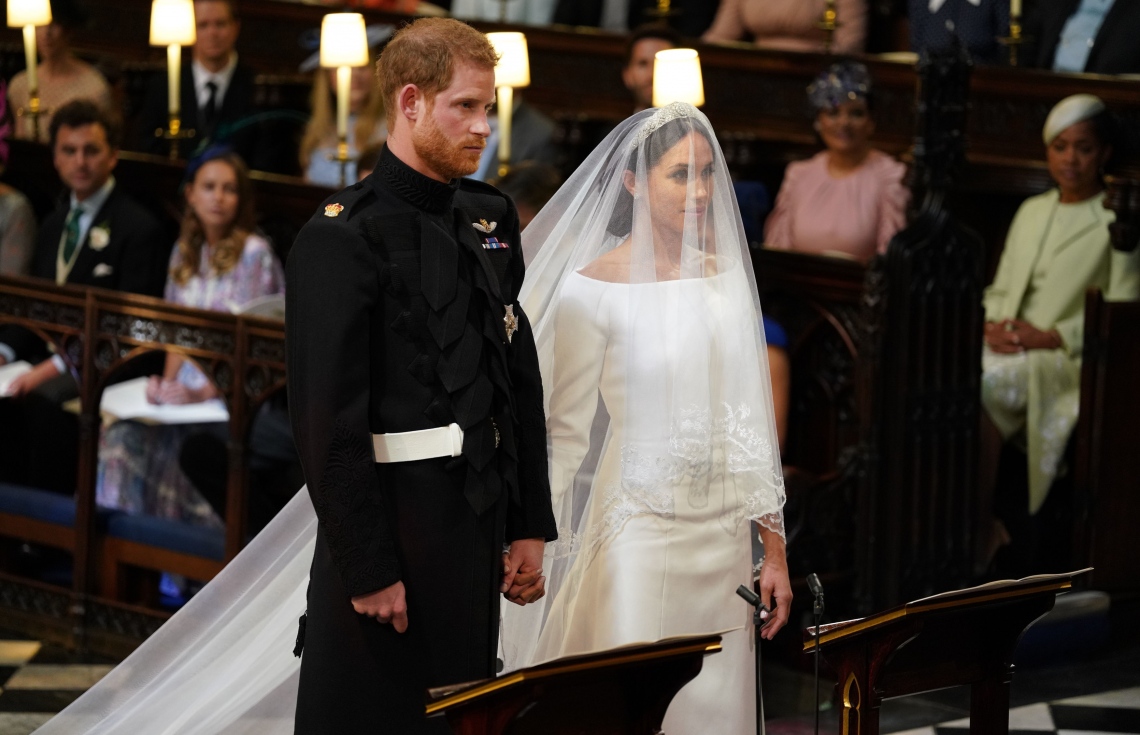 ޕްރިންސް ހެރީ އާއި މޭގަން މޭކްލް ކައިވެނީގެ ރަސްމިއްޔާތުގައި. --ފޮޓޯ:އޭއެފްޕީ