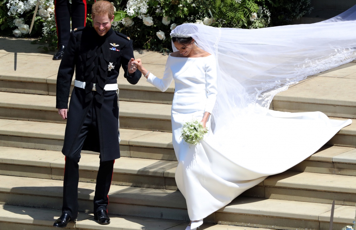 ކައިވެނީގެ ހަފުލާ އަށް ފަހު ޕްރިންސް ހެރީ އާއި މޭގަން ސެއިންޓް ޖޯޖް ޗަޕެލް އިން ނުކުމެވަޑައިގަންނަވަނީ. --ފޮޓޯ:އޭއެފްޕީ