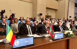 Foreign Minister Mohamed Asim pictured at the OIC Summit in Istanbul Turkey in May 2018. PHOTO/FOREIGN MINISTRY