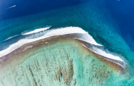 Aerial view of the surf break known as 'Tuckeys'. PHOTO: MICKEY NATTS