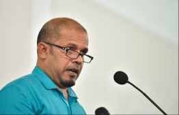 Election Commission President Ahmed Shareef. PHOTO: MIHAARU