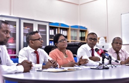 Members of Male' City Council. The council has prohibited the storage of oil in residential areas of Maldives. PHOTO: MIHAARU