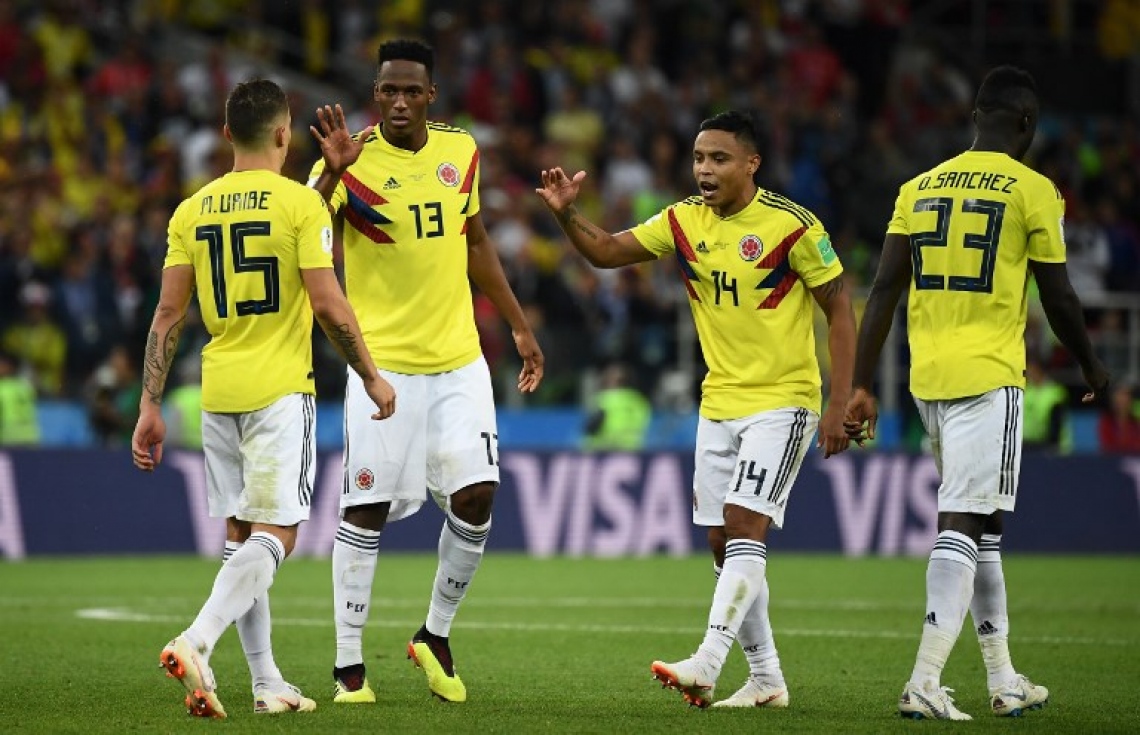 މޮސްކޯ: ޖުލައި 3، 2018: ވޯލްޑް ކަޕް ފުޓްބޯޅަ މުބާރާތުގައި އިންގްލެންޑް އާ ކޮލަމްބިއާ ކުޅުނު މެޗުގެ ތެރެއިން: ވޯލްޑް ކަޕް ފުޓްބޯޅަ މުބާރާތުގައި ޕެނަލްޓީ ޖަހައިގެން ކޮލަމްބިއާ އަތުން 4-3 އިން މޮޅުވެ އިންގްލެންޑް މުބާރާތުގެ ކުއާޓާ ފައިނަލުން ވަނީ ފުރުސަތު ހޯދައިފައި.-- ފޮޓޯ: އޭއެފްޕީ