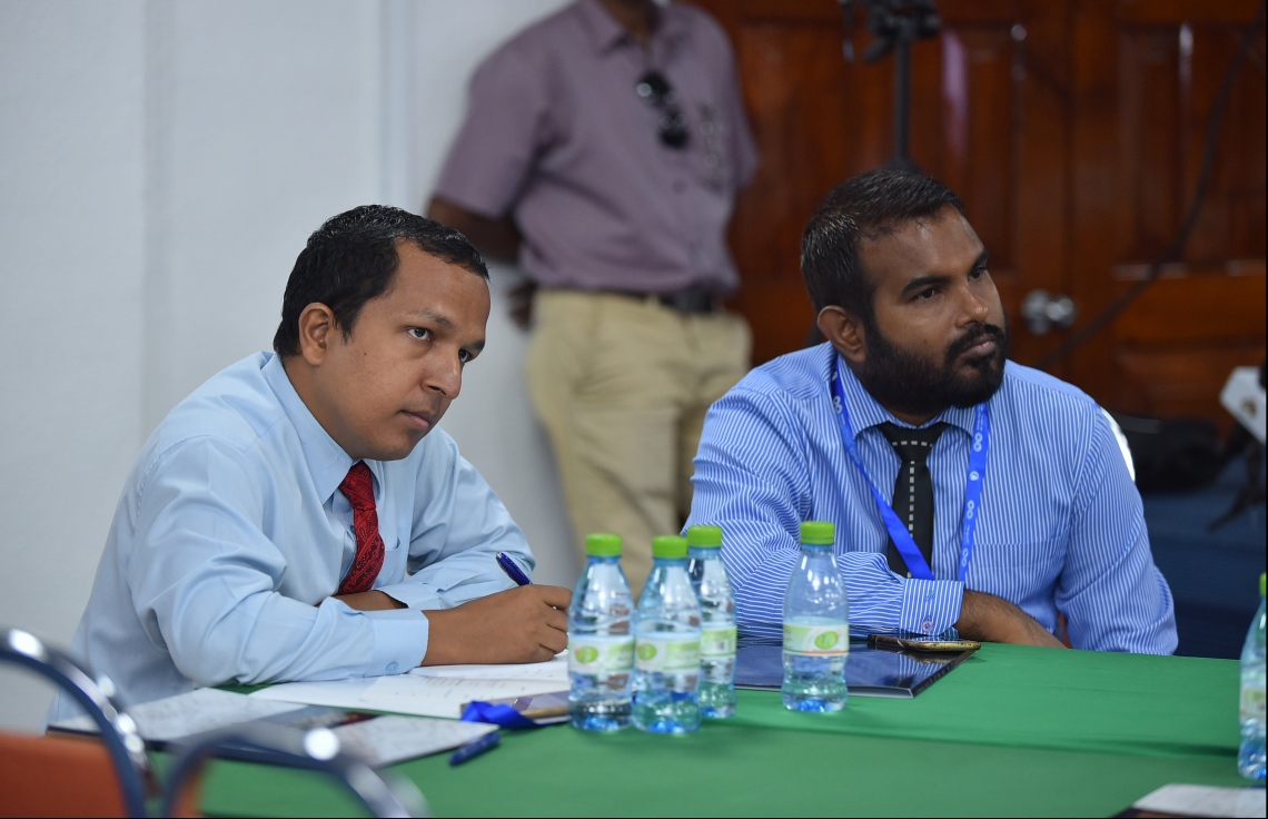 މާލެ: ޖުލައި 8، 2018- ރާއްޖޭގެ ފަތުވާ މަޖިލީހުގެ ފަރާތުން ބާއްވާ ފަތުވާ ފޯރަމް ފެށުމުގެ ރަސްމިއްޔާތުގައި، ބައިވެރިވެވަޑައިގެންނެވި ބައެއް ބޭފުޅުން.--- ފޮޓޯ: ހުސައިން ވަހީދު/މިހާރު