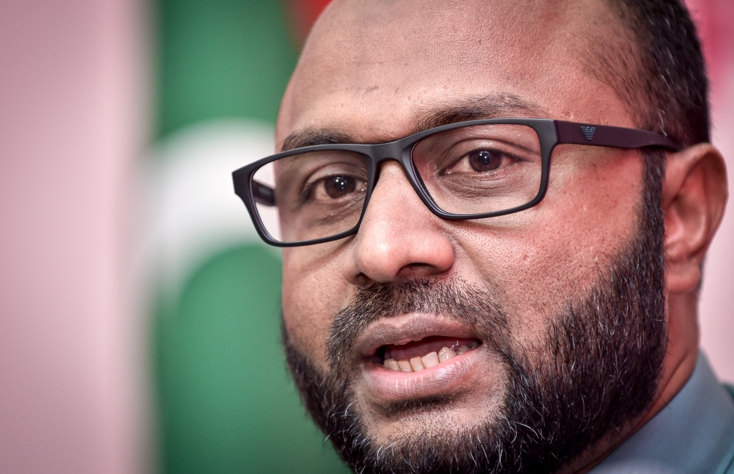 ރައީސް ޔާމީންގެ ރަނިން މޭޓް ޑރ. ޝަހީމް މިއަދު ނޫސްވެރިންނާ ވާހަކަ ދައްކަވަނީ.---ފޮޓޯ: ނިޝާން އަލީ/މިހާރު