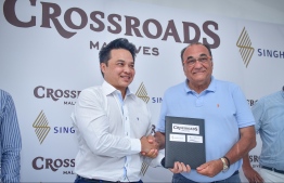 Ceremony held to award the watersports and recreation management for  Emboodhoo Lagoon Crossroads project, won by Best Dives Private Limited. PHOTO: NISHAN ALI/MIHAARU