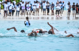 [File] The National Long Distance Swimming Championship held pre-Covid: 200 swimmers participated in this year's competition