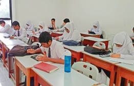 Students of CHSE pictured using tablets during a lesson-