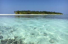 The island of Omadhoo in Alif Dhaalu Atoll.
