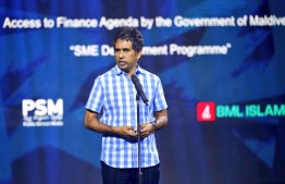 Economic Minister Mohamed Saeed launches two new finance schemes for the youth. PHOTO/ECONOMIC MINISTRY