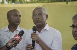 Ibrahim Mohamed Solih (Ibu) - the opposition presidential candidate. PHOTO: HUSSAIN WAHEED