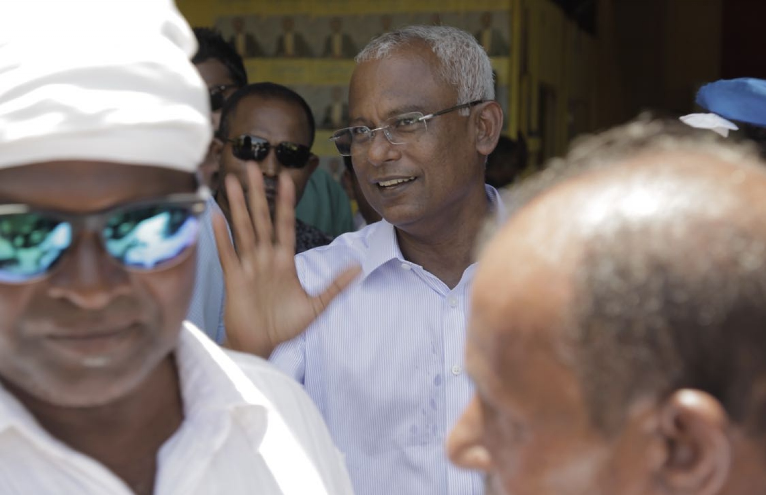 އިދިކޮޅު ކޯލިޝަންގެ ކެނޑިޑޭޓް އިބްރާހިމް މުހައްމަދު ސޯލިހް-- ފޮޓޯ: މިހާރު