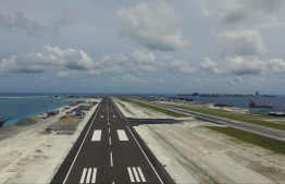 The new runway developed at Velana International Airport (VIA)