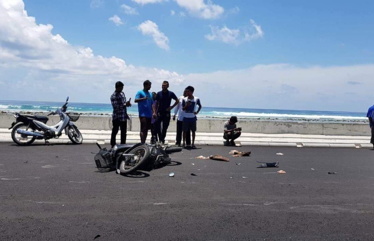 ހުޅުމާލެ ލިންކް ރޯޑުގައި އެކްސިޑެންޓެއް ހިނގައިފި