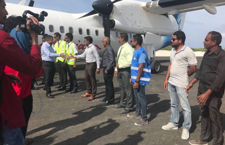 ކުޅުދުއްފުށީ އެއާޕޯޓަށް ޓެސްޓް ފްލައިޓް ޖައްސައިފި