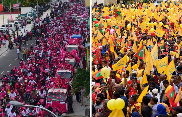 ރައީސް ޔާމީނާއި އިބޫގެ ކެމްޕޭން ނިންމައި ވޯޓަށް