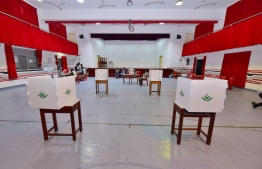 September 23, 2018: Election officials count the ballots after voting ends in the Presidential Election 2018. PHOTO/MIHAARU