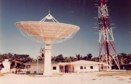 The satellite earth station established by Dhiraagu in S.Hithadhoo. PHOTO/DHIRAAGU