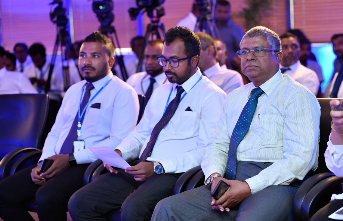 މާލެ: ސެޕްޓެމްބަރު 29، 2018- ސްޓެލްކޯގެ އަހަރީ އާންމު ޖަލްސާގެ ތެރެއިން.---ފޮޓޯ: ހުސައިން ވަހީދު/މިހާރު