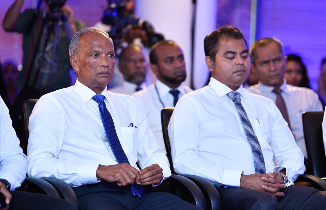 މާލެ: ސެޕްޓެމްބަރު 29، 2018- ސްޓެލްކޯގެ އަހަރީ އާންމު ޖަލްސާގެ ތެރެއިން.---ފޮޓޯ: ހުސައިން ވަހީދު/މިހާރު