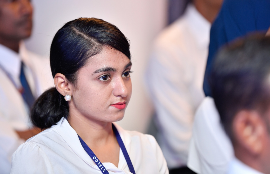 މާލެ: ސެޕްޓެމްބަރު 29، 2018- ސްޓެލްކޯގެ އަހަރީ އާންމު ޖަލްސާގެ ތެރެއިން.---ފޮޓޯ: ހުސައިން ވަހީދު/މިހާރު