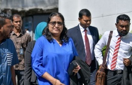 Some of the members from the team of lawyers representing President Abdulla Yameen Abdul Gayoom's case at Supreme Court. PHOTO: NISHAN ALI / MIHAARU