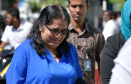 Former President Yameen's lawyer Azima Shakoor. PHOTO: NISHAN ALI/ MIHAARU