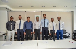 President-Elect Ibrahim Mohamed Solih and Vice President Election Faisal Naseem have met with young entrepreneurs hailing from major Maldivian companies such as Rainbow, Villa and Damas. PHOTO: MIHAARU