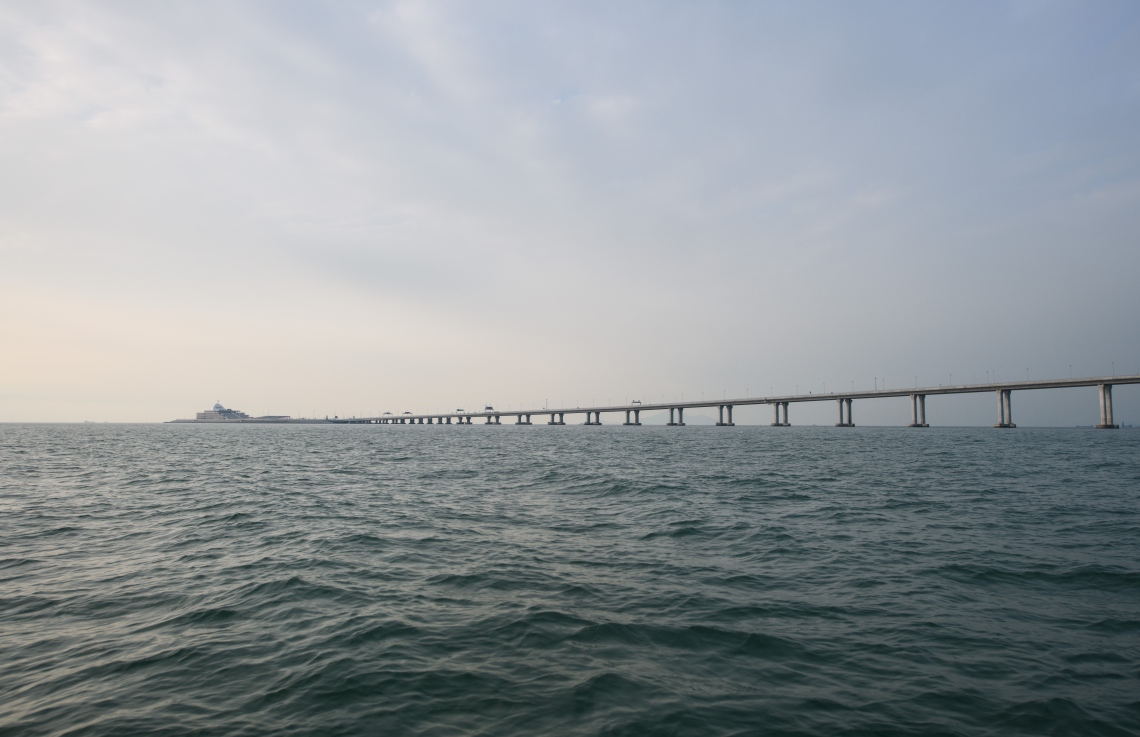 ހޮންކޮން-ޒުހައި-މަކާއޫ ބްރިޖް. --ފޮޓޯ:އޭއެފްޕީ