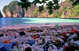 Maya Bay and Phi Phi islands have been a tourism favourite for many years, but travellers have also left the beautiful area with a significant litter-based footprint. PHOTO: TRUE-BEACHFRONT