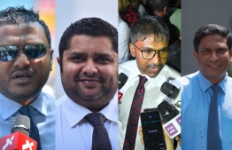 L to R: Thinadhoo South MP Abdulla Ahmed, Mahchangolhi South MP Abdulla Sinan, Dhangethi MP Ilham Ahmed and Thinadhoo North Saudhulla Hilmy | The Supreme Court has scheduled hearings regarding the dismissal of the four lawmakers.