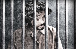 An image of Sri Lankan national Lahiru Madushanka featured in Amnesty International's 'Prisoner in Paradise', a case report of Madushankar's arrest in October 25 under accusations of being a highly trained sniper in a plot to assassinate President Abdulla Yameen of Maldives. PHOTO: AMNESTY INTERNATIONAL