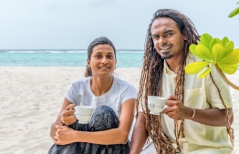 Fathimath Thanzeela Naeem (Thanzy) and Hassan Ahmed (Beybe) of Save the Beach. PHOTO: ZAFAR NAEEM / THE EDITION